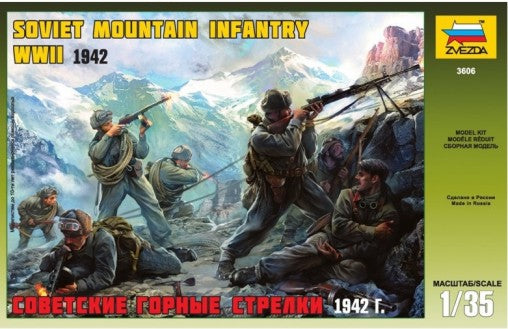 Zvezda 3606 1/35 WWII Soviet Mountain Infantry (6)