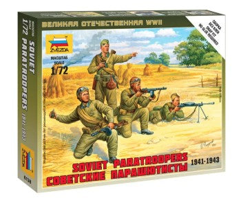 Zvezda 6138 1/72 Soviet Paratroops (4) (Snap)
