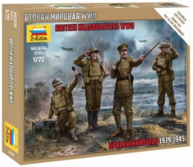 Zvezda 6174 1/72 WWII British Headquarter Crew 1939-1945 (4) (Snap)