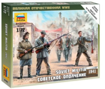 Zvezda 6181 1/72 Soviet Militia 1941 (5) (Snap) 