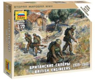 Zvezda 6219 1/72 WWII British Engineers 1939-42 (4) (Snap)