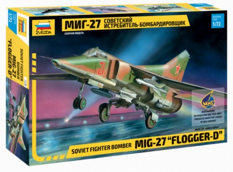 Zvezda 7228 1/72 MiG27 Flogger D Soviet Fighter/Bomber